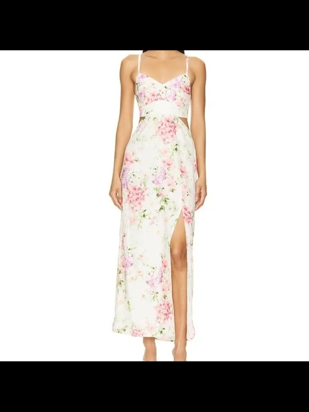 Yumi Kim Saba Floral Maxi Dress Coquette Linen Size XL